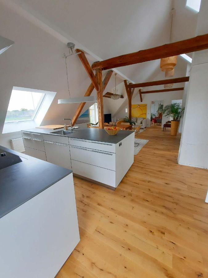 Tremsbüttel Luxurioeses Loft Mit Schoenem Blick מראה חיצוני תמונה